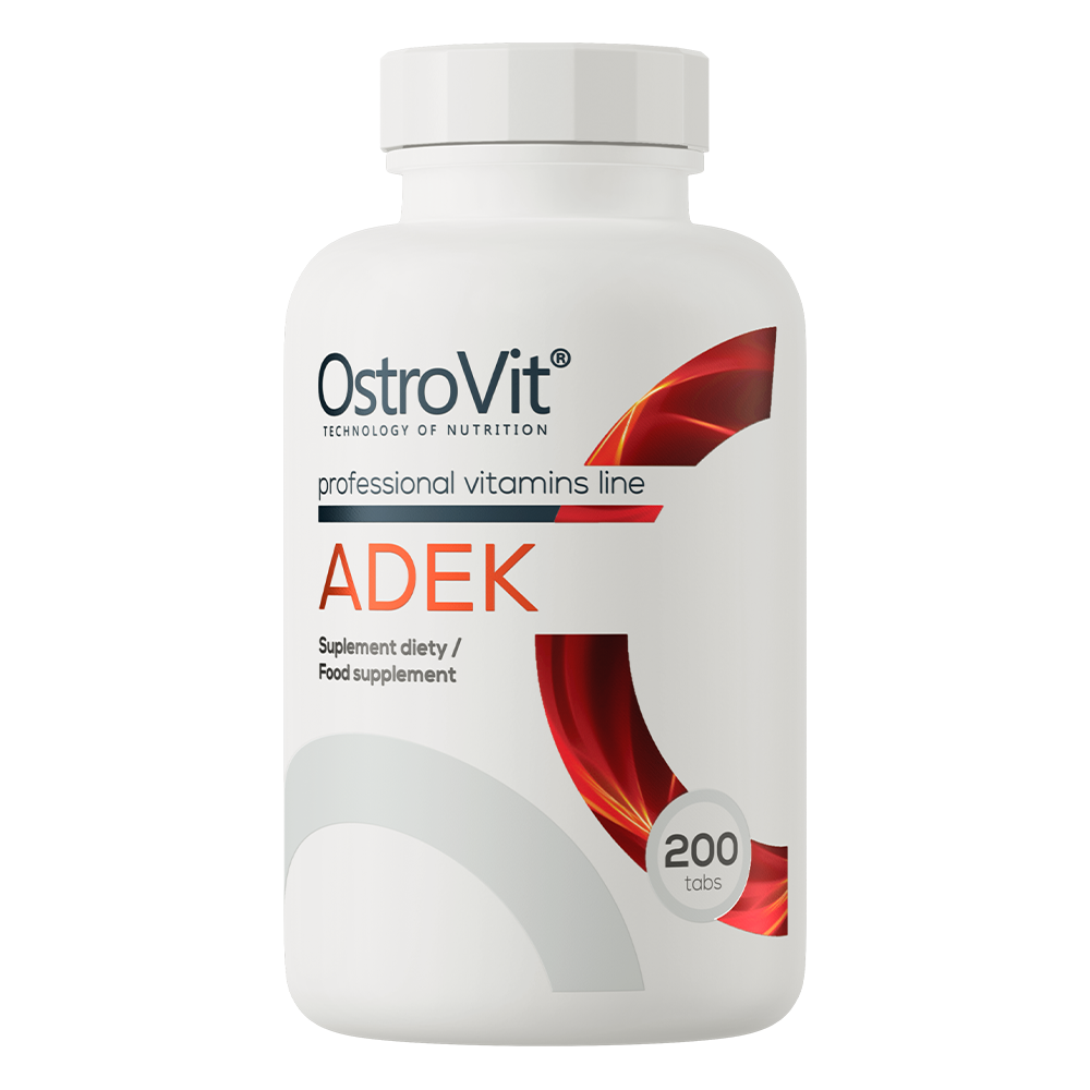 أوستروفيت (OstroVit) ADEK فيتامينات أساسية قابلة للذوبان في الدهون لدعم الصحة العامة، أقراص - 200 قرص