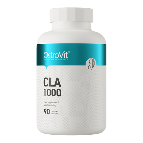 أوستروفيت (OstroVit) CLA 1000، يدعم حرق الدهون والحفاظ على الكتلة العضلية، كبسولات 1000 ملجم - 90 كبسولة