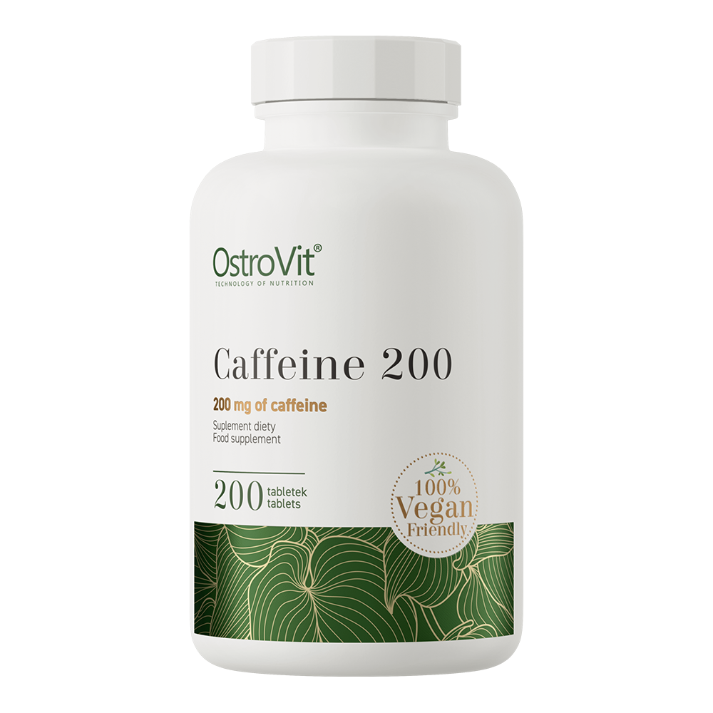 أوستروفيت (OstroVit) كافيين 200، لتعزيز اليقظة وتقليل التعب وتحسين الأداء، أقراص - 200 قرص