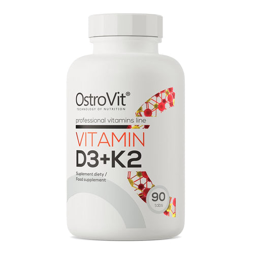 أوستروفيت (OstroVit) فيتامين D3+K2 لدعم صحة العظام والقلب، أقراص - 90 قرص