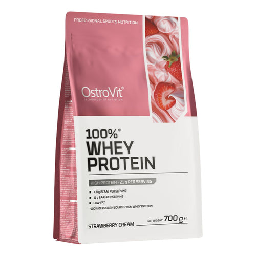 أوستروفيت (OstroVit) 100% واي بروتين لدعم نمو العضلات والاستشفاء، مسحوق - 700 جم