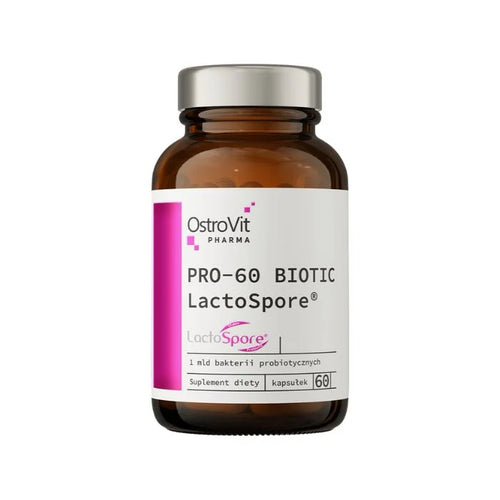 أوستروفيت (OstroVit) فارما برو-60 بيوتيك لاكتوسبور، بروبيوتيك لدعم صحة الجهاز الهضمي، كبسولات - 60 كبسولة