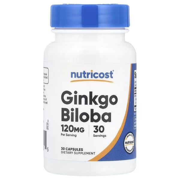 نيوتريكوست (Nutricost) جينكو بيلوبا لدعم الوظائف الإدراكية والذاكرة، كبسولات - 30 كبسولة