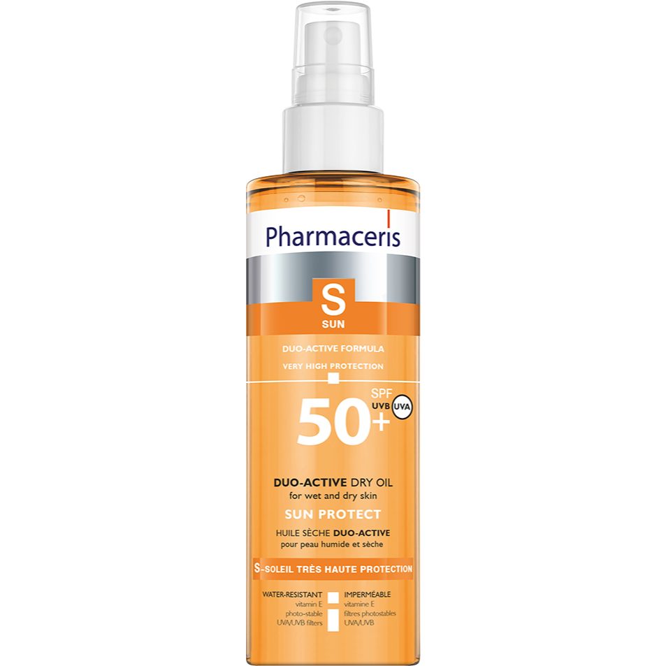 فارماسيريس (Pharmaceris) واقي شمسي زيتي جاف بعامل حماية SPF50 - 200 مل