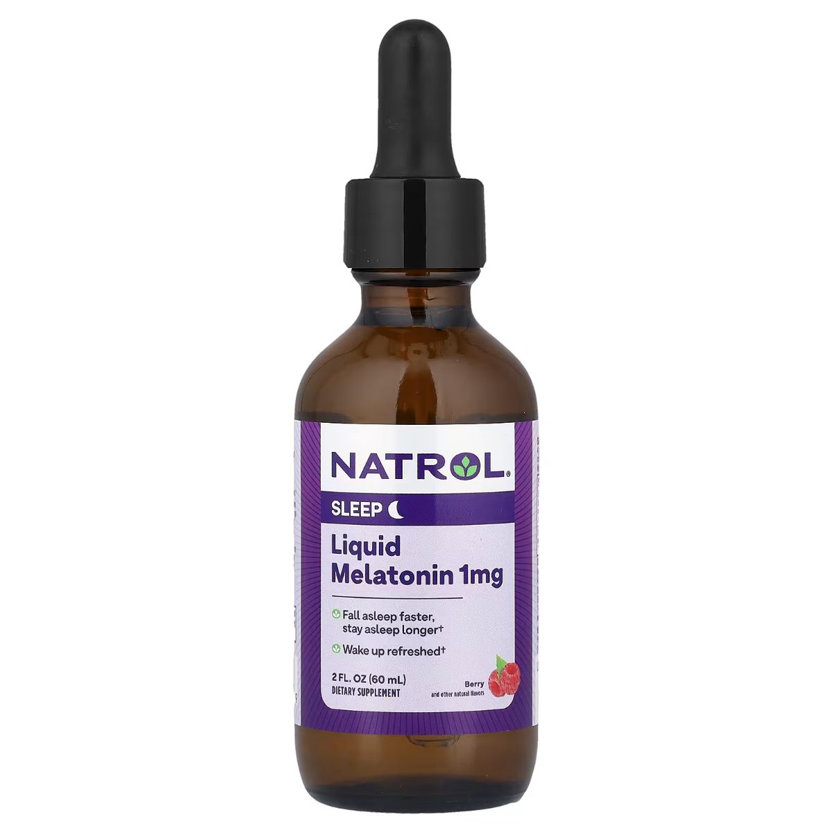 ناترول (NATROL) ميلاتونين سائل، مساعد طبيعي للنوم، قطرات - 60 مل
