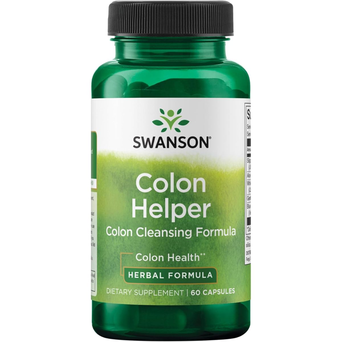 سوانسون كولون هيلبر (Swanson Colon Helper) لدعم صحة الأمعاء، مكمل عشبي، 60 كبسولة
