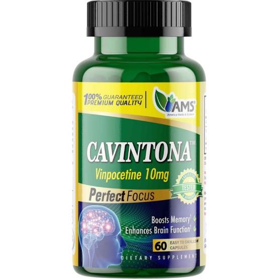 كافينتونا (Cavintona) لدعم وظائف الدماغ والذاكرة، كبسولات - 60 كبسولة