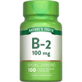 Nature's Truth فيتامين ب2 (Vitamin B2) لدعم استقلاب الطاقة وصحة الرؤية والبشرة، كبسولات - 100 كبسولة