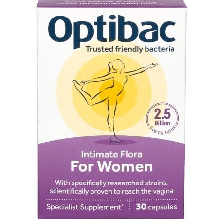 أوبتي باك (Optibac) بروبيوتيك لصحة المرأة، يدعم التوازن الصحي للميكروبيوم المهبلي، كبسولات - 30 كبسولة