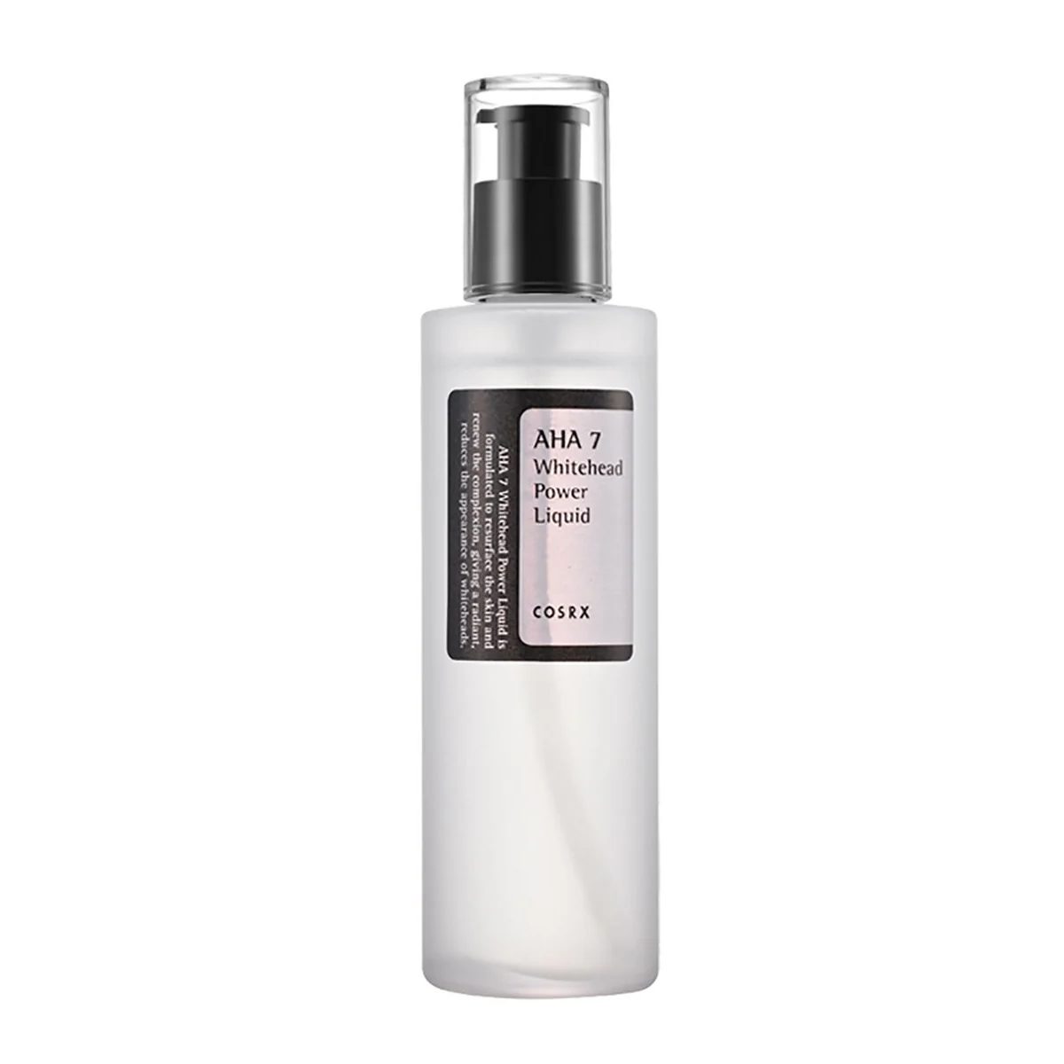 COSRX (كو إس آر إكس) AHA 7 Whitehead Power Liquid، مقشر للبشرة، يزيل الرؤوس البيضاء ويحسن ملمس البشرة، سائل - 100 مل