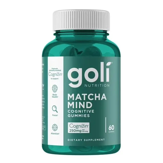 جولي نيوترشن (Goli Nutrition) ماتشا مايند لدعم الإدراك، 60 قطعة حلوى - 250 ملغ