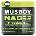 موسبوي (MUSBOY) مكمل NAD+ لدعم الطاقة الخلوية وإصلاح الحمض النووي، كبسولات - 120 كبسولة